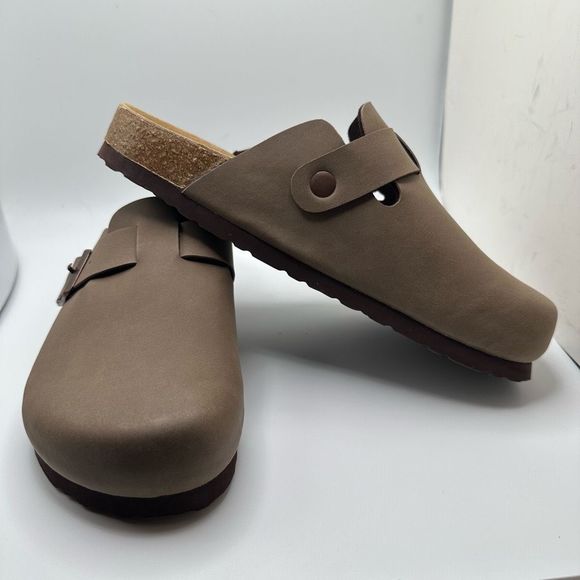 CUSHIONAIRE Womens Clog 6.5 BROWN - Picture 6 of 7